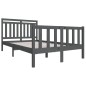 vidaXL Massivholzbett Grau 120x200 cm vidaXL Massivholzbett Grau 120x200 cm