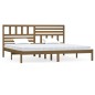 vidaXL Massivholzbett Honigbraun Kiefer 200x200 cm vidaXL Massivholzbett Honigbraun Kiefer 200x200 cm