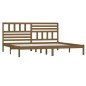 vidaXL Massivholzbett Honigbraun Kiefer 200x200 cm vidaXL Massivholzbett Honigbraun Kiefer 200x200 cm