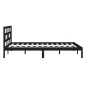 vidaXL Massivholzbett Schwarz 120x190 cm vidaXL Massivholzbett Schwarz 120x190 cm
