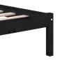 vidaXL Massivholzbett Schwarz 120x190 cm vidaXL Massivholzbett Schwarz 120x190 cm