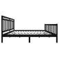 vidaXL Massivholzbett Schwarz 180x200 cm vidaXL Massivholzbett Schwarz 180x200 cm