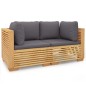 vidaXL Garten-Ecksofas mit Kissen 2 Stk. Massivholz Teak vidaXL Garten-Ecksofas mit Kissen 2 Stk. Massivholz Teak