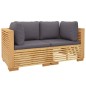 vidaXL Garten-Ecksofas mit Kissen 2 Stk. Massivholz Teak vidaXL Garten-Ecksofas mit Kissen 2 Stk. Massivholz Teak