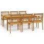 vidaXL 7-tlg. Garten-Essgruppe Massivholz Teak vidaXL 7-tlg. Garten-Essgruppe Massivholz Teak