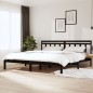 vidaXL Massivholzbett Schwarz Kiefer 160x200 cm vidaXL Massivholzbett Schwarz Kiefer 160x200 cm