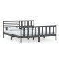 vidaXL Massivholzbett Grau 180x200 cm vidaXL Massivholzbett Grau 180x200 cm