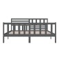 vidaXL Massivholzbett Grau 180x200 cm vidaXL Massivholzbett Grau 180x200 cm