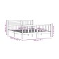 vidaXL Massivholzbett Grau 180x200 cm vidaXL Massivholzbett Grau 180x200 cm