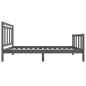 vidaXL Massivholzbett Grau 90x190 cm vidaXL Massivholzbett Grau 90x190 cm