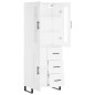 Highboard Weiß 69,5x34x180 cm Holzwerkstoff Highboard Weiß 69,5x34x180 cm Holzwerkstoff