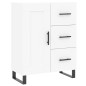 Highboard Weiß 69,5x34x180 cm Holzwerkstoff Highboard Weiß 69,5x34x180 cm Holzwerkstoff