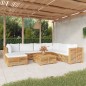 vidaXL 8-tlg. Garten-Lounge-Set mit Kissen Massivholz Teak vidaXL 8-tlg. Garten-Lounge-Set mit Kissen Massivholz Teak