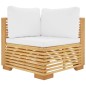 vidaXL 8-tlg. Garten-Lounge-Set mit Kissen Massivholz Teak vidaXL 8-tlg. Garten-Lounge-Set mit Kissen Massivholz Teak