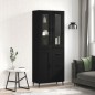 vidaXL Highboard Schwarz 69,5x34x180 cm Holzwerkstoff vidaXL Highboard Schwarz 69,5x34x180 cm Holzwerkstoff