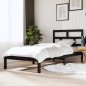 vidaXL Massivholzbett Schwarz 90x190 cm vidaXL Massivholzbett Schwarz 90x190 cm
