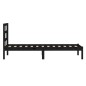 vidaXL Massivholzbett Schwarz 90x190 cm vidaXL Massivholzbett Schwarz 90x190 cm
