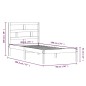 vidaXL Massivholzbett Schwarz 90x190 cm vidaXL Massivholzbett Schwarz 90x190 cm