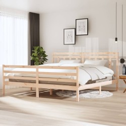 vidaXL Massivholzbett 200x200 cm