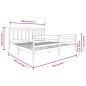vidaXL Massivholzbett 200x200 cm vidaXL Massivholzbett 200x200 cm