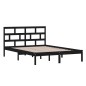 vidaXL Massivholzbett Schwarz Kiefer 140x200 cm vidaXL Massivholzbett Schwarz Kiefer 140x200 cm