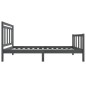 vidaXL Massivholzbett Grau 90x200 cm vidaXL Massivholzbett Grau 90x200 cm