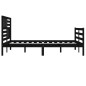 vidaXL Massivholzbett Schwarz 180x200 cm vidaXL Massivholzbett Schwarz 180x200 cm