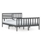 vidaXL Massivholzbett Grau 140x200 cm vidaXL Massivholzbett Grau 140x200 cm