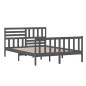 vidaXL Massivholzbett Grau 140x200 cm vidaXL Massivholzbett Grau 140x200 cm