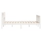 vidaXL Massivholzbett Weiß 135x190 cm vidaXL Massivholzbett Weiß 135x190 cm