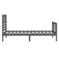 vidaXL Massivholzbett Grau 90x190 cm vidaXL Massivholzbett Grau 90x190 cm