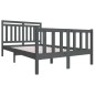 vidaXL Massivholzbett Grau 120x190 cm vidaXL Massivholzbett Grau 120x190 cm