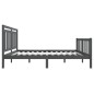vidaXL Massivholzbett Grau 120x190 cm vidaXL Massivholzbett Grau 120x190 cm