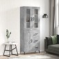 vidaXL Highboard Betongrau 69,5x34x180 cm Holzwerkstoff vidaXL Highboard Betongrau 69,5x34x180 cm Holzwerkstoff