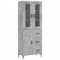 vidaXL Highboard Betongrau 69,5x34x180 cm Holzwerkstoff vidaXL Highboard Betongrau 69,5x34x180 cm Holzwerkstoff