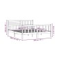 vidaXL Massivholzbett Schwarz 180x200 cm vidaXL Massivholzbett Schwarz 180x200 cm