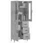 vidaXL Highboard Betongrau 69,5x34x180 cm Holzwerkstoff vidaXL Highboard Betongrau 69,5x34x180 cm Holzwerkstoff