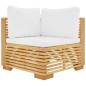 vidaXL 6-tlg. Garten-Lounge-Set mit Kissen Massivholz Teak vidaXL 6-tlg. Garten-Lounge-Set mit Kissen Massivholz Teak