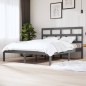 vidaXL Massivholzbett Grau 180x200 cm vidaXL Massivholzbett Grau 180x200 cm
