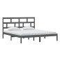vidaXL Massivholzbett Grau 180x200 cm vidaXL Massivholzbett Grau 180x200 cm