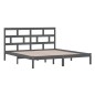 vidaXL Massivholzbett Grau 180x200 cm vidaXL Massivholzbett Grau 180x200 cm