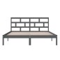 vidaXL Massivholzbett Grau 180x200 cm vidaXL Massivholzbett Grau 180x200 cm