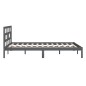 vidaXL Massivholzbett Grau 180x200 cm vidaXL Massivholzbett Grau 180x200 cm