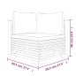 vidaXL 5-tlg. Garten-Lounge-Set mit Kissen Massivholz Teak vidaXL 5-tlg. Garten-Lounge-Set mit Kissen Massivholz Teak