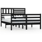 vidaXL Massivholzbett Schwarz 120x200 cm vidaXL Massivholzbett Schwarz 120x200 cm