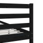 vidaXL Massivholzbett Schwarz 120x200 cm vidaXL Massivholzbett Schwarz 120x200 cm