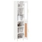 vidaXL Highboard Hochglanz-Weiß 34,5x34x180 cm Holzwerkstoff vidaXL Highboard Hochglanz-Weiß 34,5x34x180 cm Holzwerkstoff
