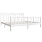 vidaXL Massivholzbett Weiß 200x200 cm vidaXL Massivholzbett Weiß 200x200 cm