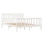 vidaXL Massivholzbett Weiß 120x190 cm vidaXL Massivholzbett Weiß 120x190 cm