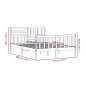 vidaXL Massivholzbett Weiß 140x200 cm vidaXL Massivholzbett Weiß 140x200 cm